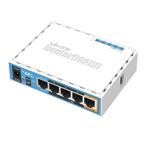 MikroTik hAP ac lite RB952Ui-5ac2nD L4 64Mb 5x FE LAN Dual-band Vezeték
nélküli Router