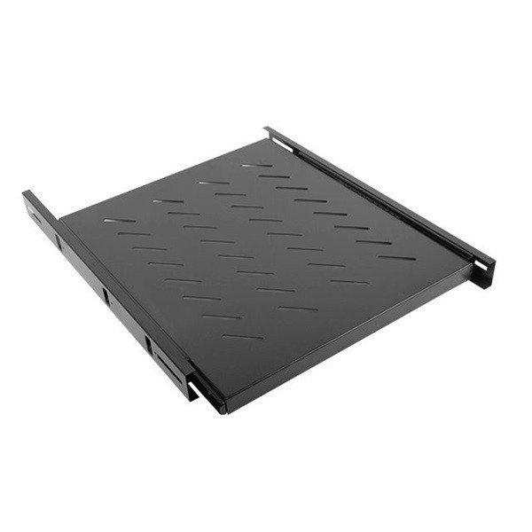 Lanberg AK-1007-B 19" 1U MÉLY:550mm MAX:60kg kihúzható fekete polc 4
ponton rögzített csavarral