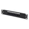 DIGITUS 10" 1U 8portos Cat5E rnykolatlan patch panel