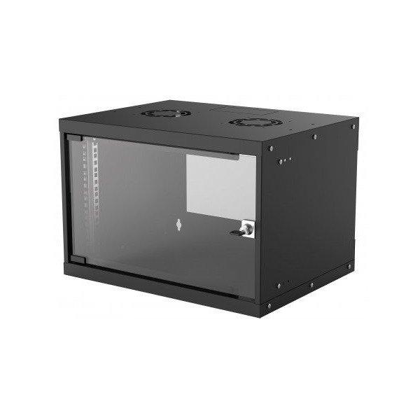 Manhattan Rackszekrény - 19" fali kivitel (6U, 353 (h) x 540 (w) x 400 (d)
mm, IP20, Flatpack, Fekete)