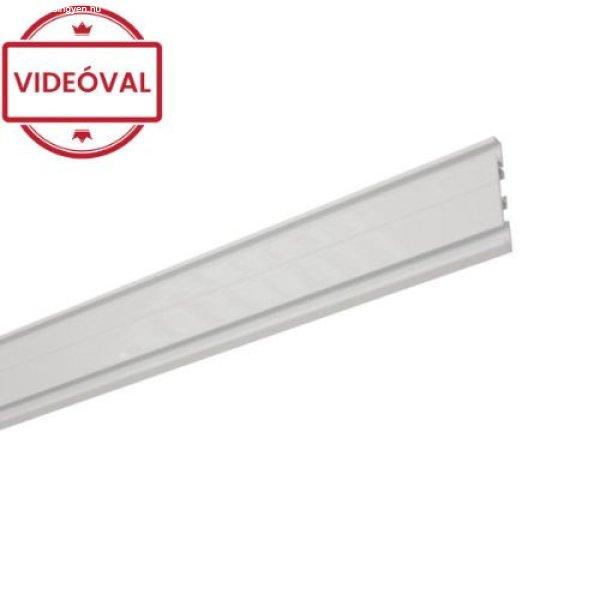 Slim Line 2 soros fehér alu sín méretre gyártva 301-600cm-ig