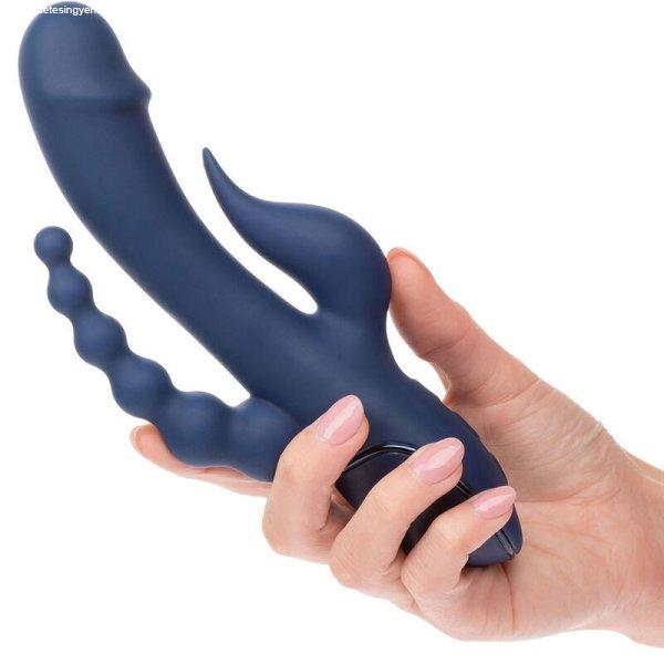 CALEXOTICS - prémium vibrátor hármas orgazmushoz, kék