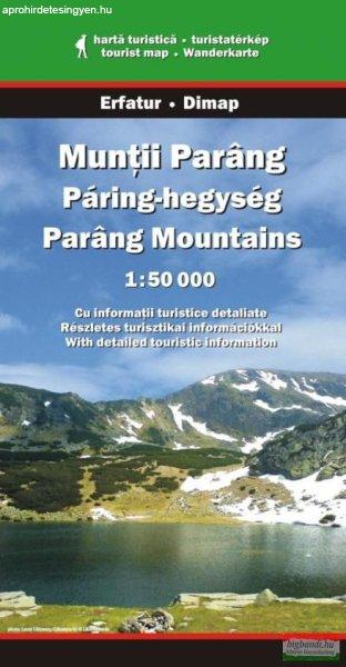Páring-hegység turistatérkép 1:50000