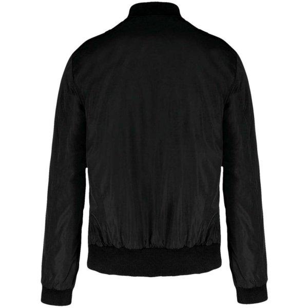 Férfi bélelt dzseki, ujján zsebbel, Kariban KA6122, Black-M
