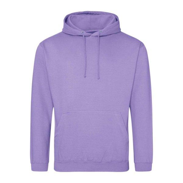 Just Hoods Uniszex laza szabású kapucnis pulóver AWJH001, Digital Lavender-L