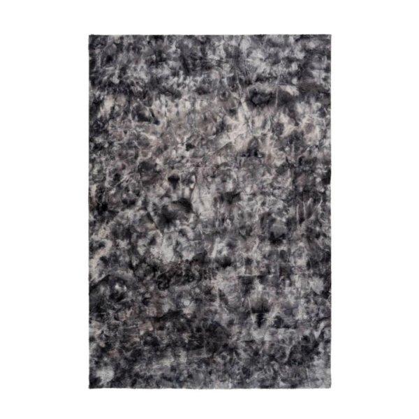 Modern mintás szőnyeg, sötétszürke, poliészter, 160x230 cm - CARRELIS -
Butopêa