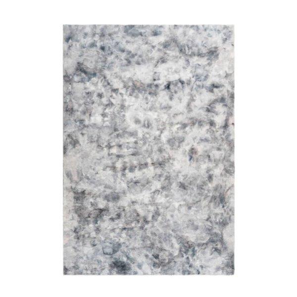 Modern mintás szőnyeg, ezüst, poliészter, 160x230 cm - CARRELIS - Butopêa