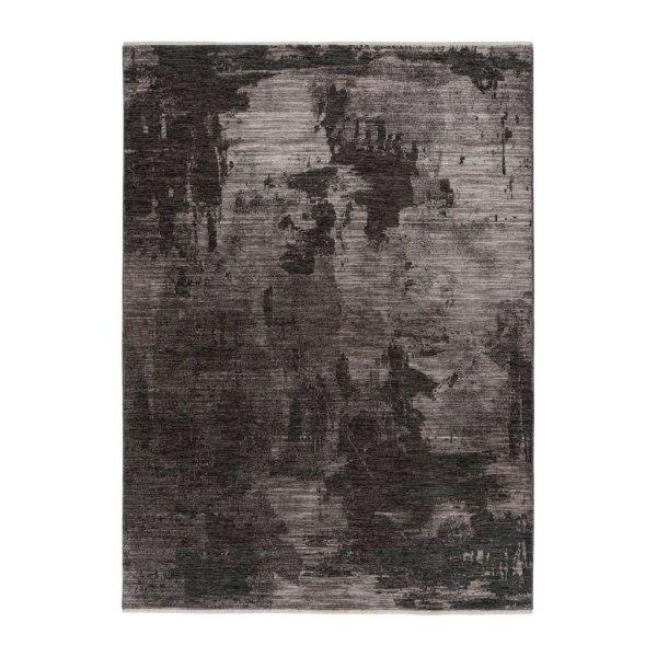 Szőnyeg, absztrakt mintázatú, szürke - fekete, poliészter, 120x170 cm -
ENCREE - Butopêa