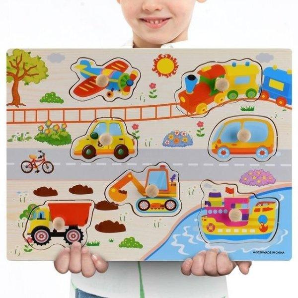 Formabeillesztő puzzle #járművek