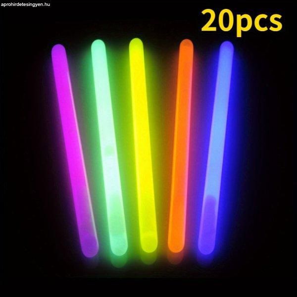 20 db világító fénypálcika éjszakai horgászathoz – növelje a fogást a
fluoreszkáló fénypálcikákkal #2,5 mm MIX szín - 20 db