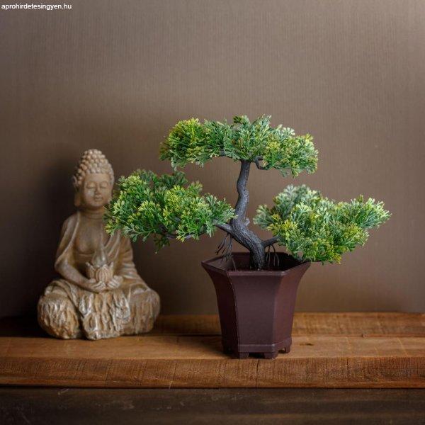 Műnövény dekoráció - bonsai fa - 25 x 9 cm