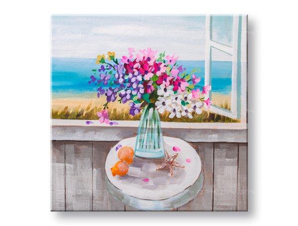 Festett falikép VIRÁGOK VÁZÁBAN 1 részes CFAZH5149E1 - 60x60 cm - 60x60 cm