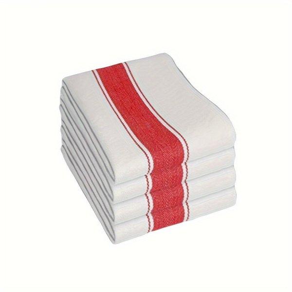 4 darab Nagy Nedvszívóképességű Nem Szőtt Konyharuha #Red 4-Pack