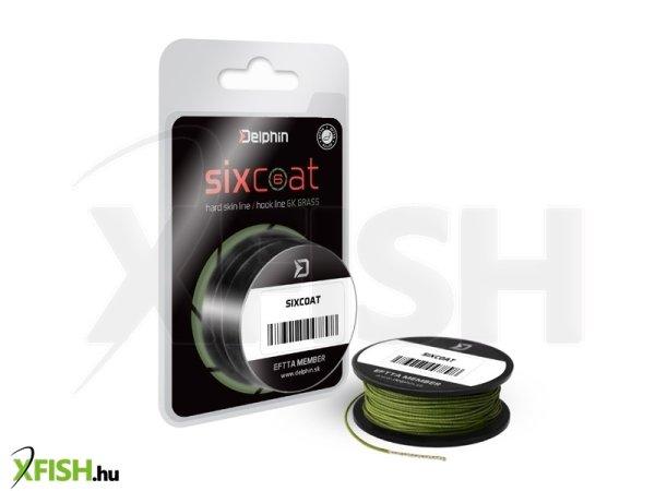 Delphin Sixcoat Bevonatos Előkezsinór Grass Zöld | 25Lbs 5M