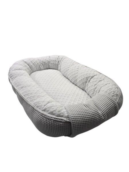 Babafészek waffle/wellsoft - Szürke/Szürke