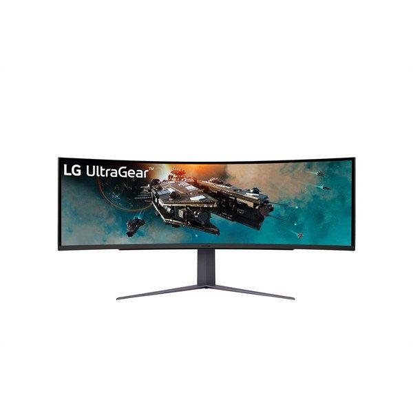 LG Ívelt Gaming 240Hz VA monitor 49" 49GR85DC, 5120x1440, 32:9, 450cd/m2,
1ms, 2xHDMI/DisplayPort/3xUSB