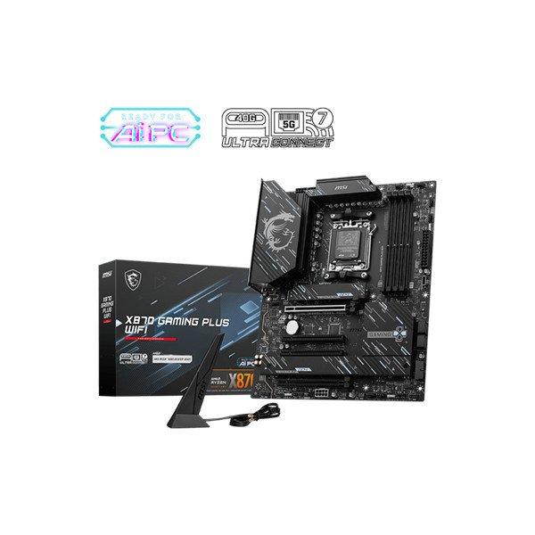 MSI Alaplap AM5 MAG X870 GAMING PLUS WIFI AMD X870, ATX