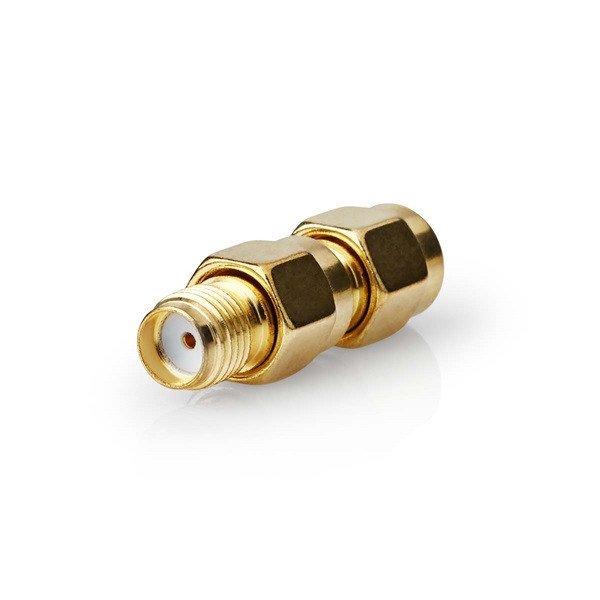 Nedis CSGB02111GD dugó - aljzat fordított polarítású adapter, 50 Ohm, réz,
aranyozott, 2db/csomag