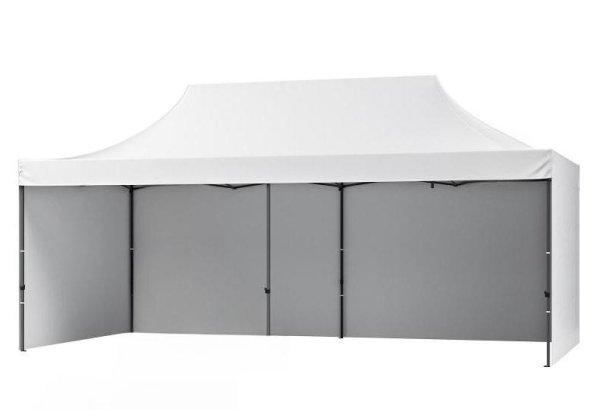 Pop-up összecsukható pavilon rendezvénysátor 3x6m fehér lábsúllyal,
hordozótáskával
