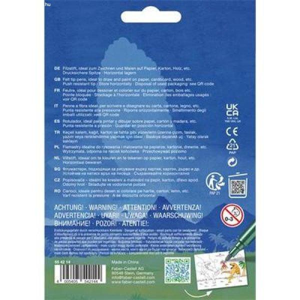 Filctoll készlet, FABER-CASTELL "Dinoszaurusz" 10 különböző szín
+ 3 metál