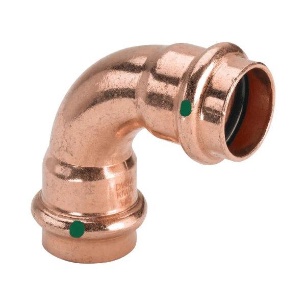 VIEGA 2416 Profipress 2 tokos 90° vörösréz ív idom vízre és fűtésre, 15
mm