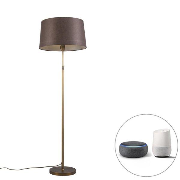 Okos állólámpa bronz barna árnyékolóval 45 cm, WiFi-vel - Parte