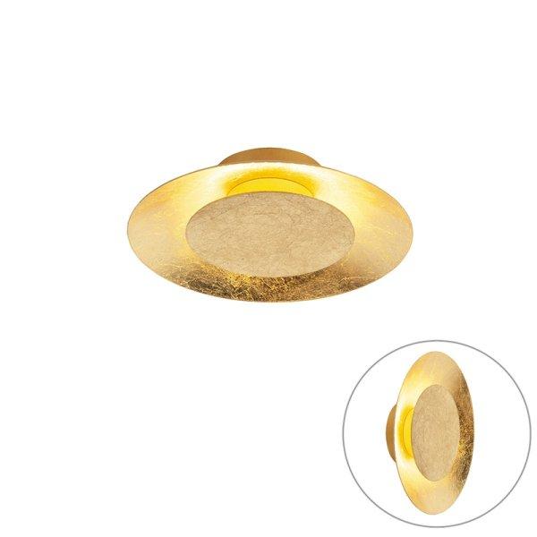 Art Deco mennyezeti lámpa arany/réz LED-del - Sun