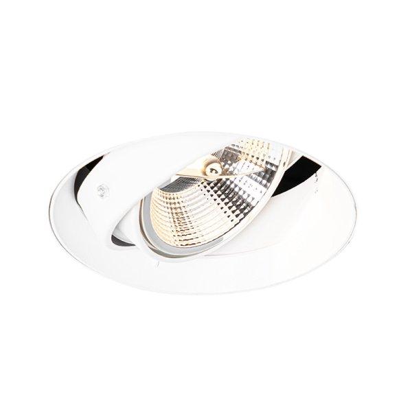 Modern beépíthető reflektor fehér GU10 AR111 kerek keret nélküli - Oneon