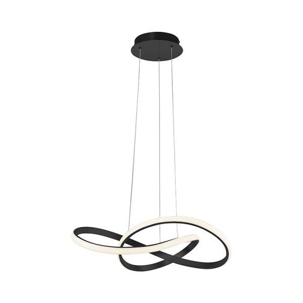 Függőlámpa fekete 57 cm 3 fokozatban szabályozható LED-del - Viola Due
