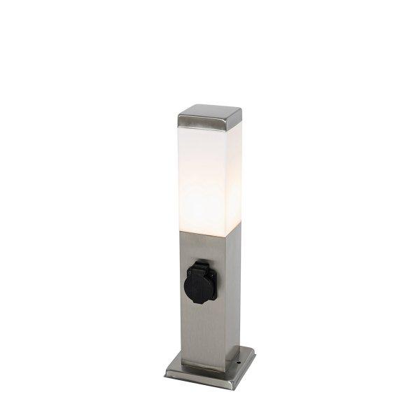 Modern kültéri lámpa 45 cm acél foglalattal IP44 - Malios