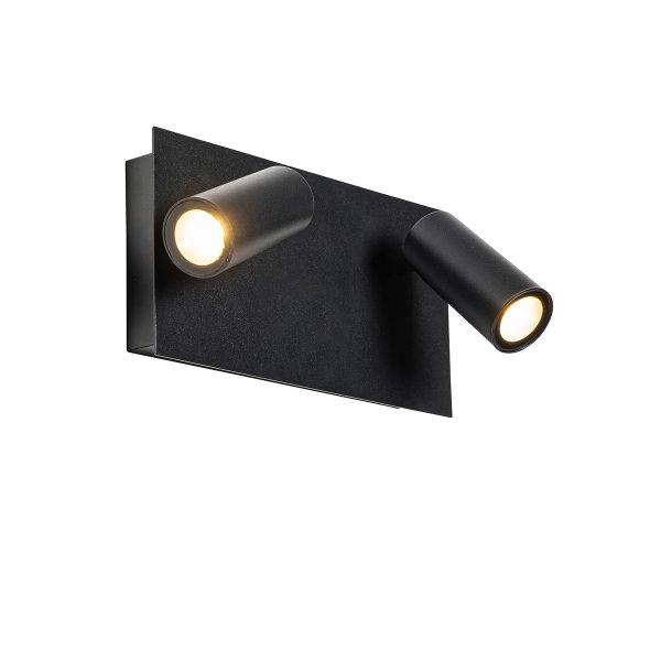 Modern kültéri fali lámpa fekete, beépített LED-del, 2 lámpás, IP54 -
Simon