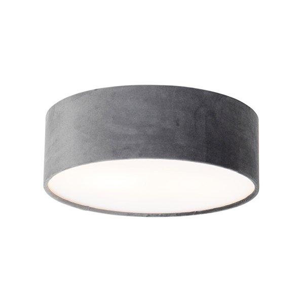 Modern mennyezeti lámpa szürke 30 cm arany belsővel - Drum