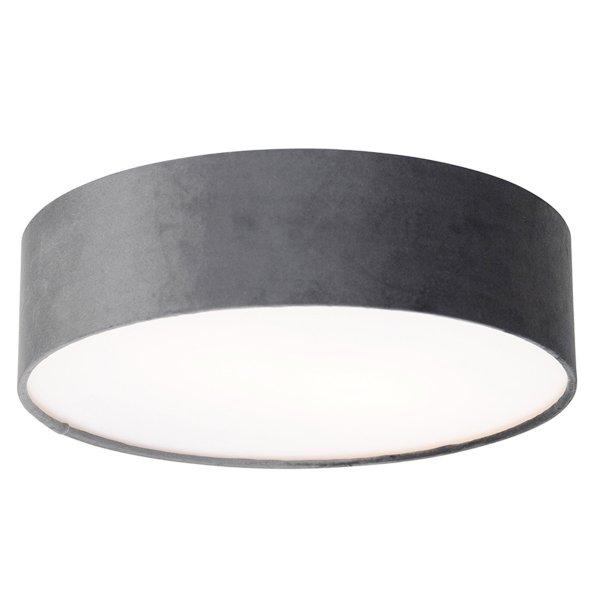 Modern mennyezeti lámpa szürke 40 cm arany belsővel - Drum