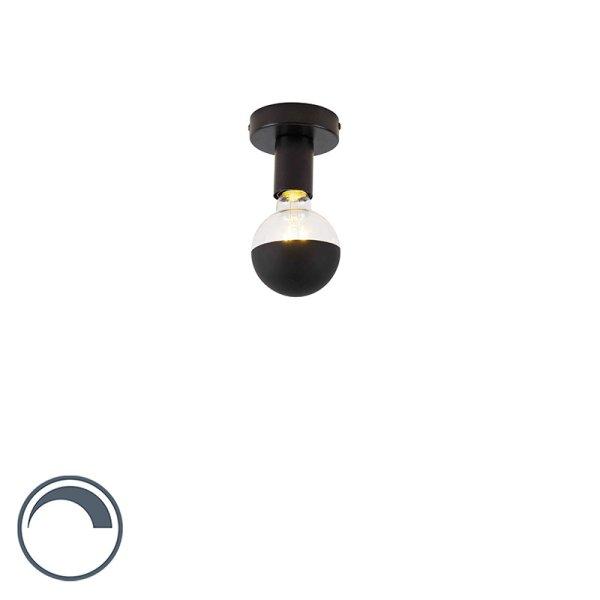 Design mennyezeti lámpa fekete G95 reflektorral, fekete - Facile