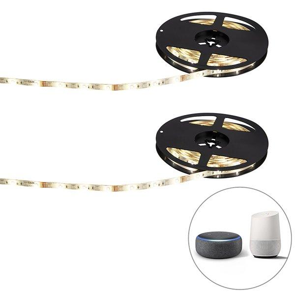 2 db okos LED szalag RGBW 5 méter 24W tápegységgel