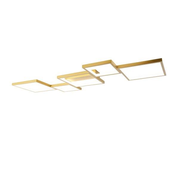 Mennyezeti lámpa arany LED-del, 3 fokozatú fényerő-szabályzóval, 5
lámpás - Lejo
