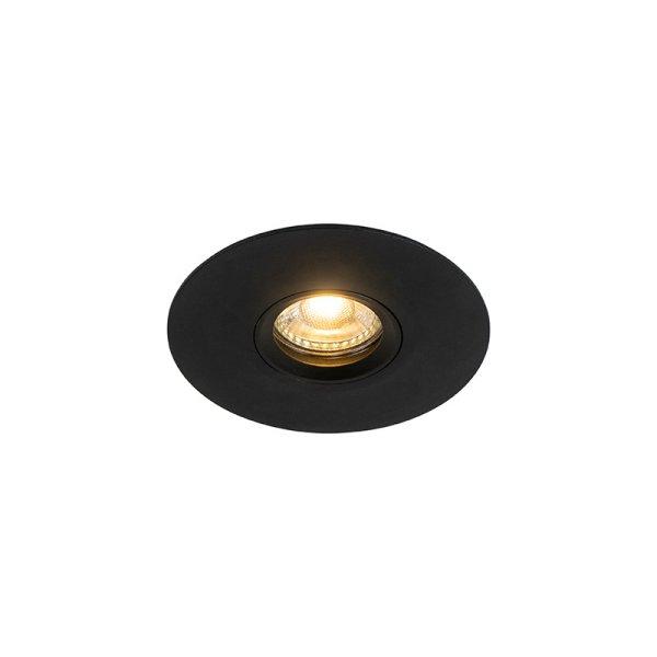 Modern beépíthető spotlámpa fekete 12 cm - Buco