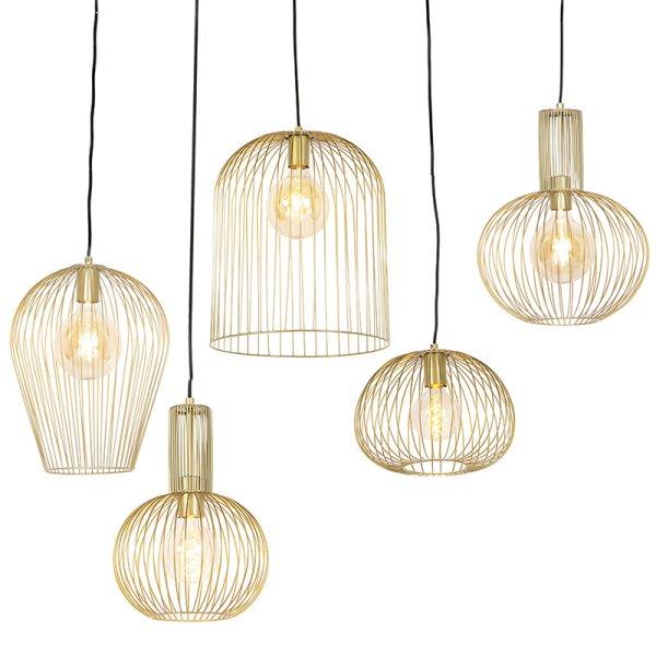 5 db design lógólámpa szett arany - Wires