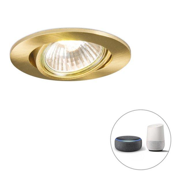 Okos beépíthető reflektor arany színben, dönthető, Wi-Fi-vel, GU10 - Cisco