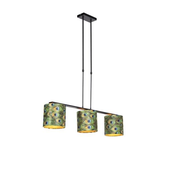 Lógólámpa bársony árnyékolókkal páva mintával arannyal 20 cm - Combi 3
Deluxe