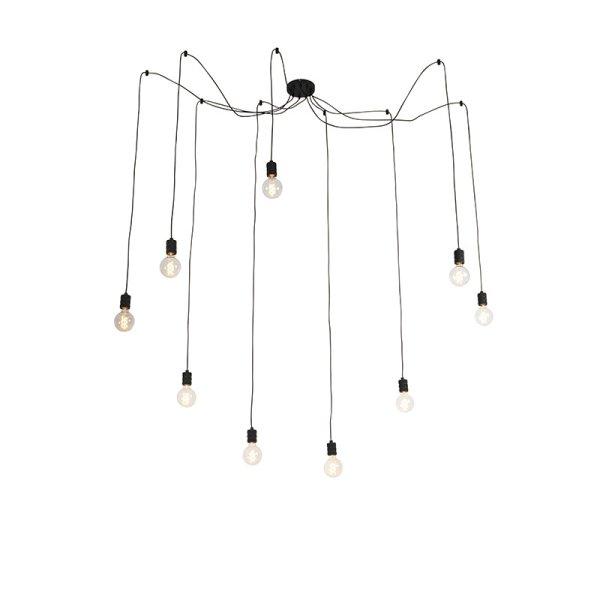 Design lógólámpa fekete 9-lámpás - Cavalux