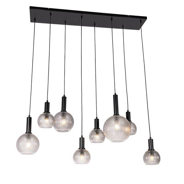 Design lógólámpa fekete füstüveggel 8 lámpás - Chico