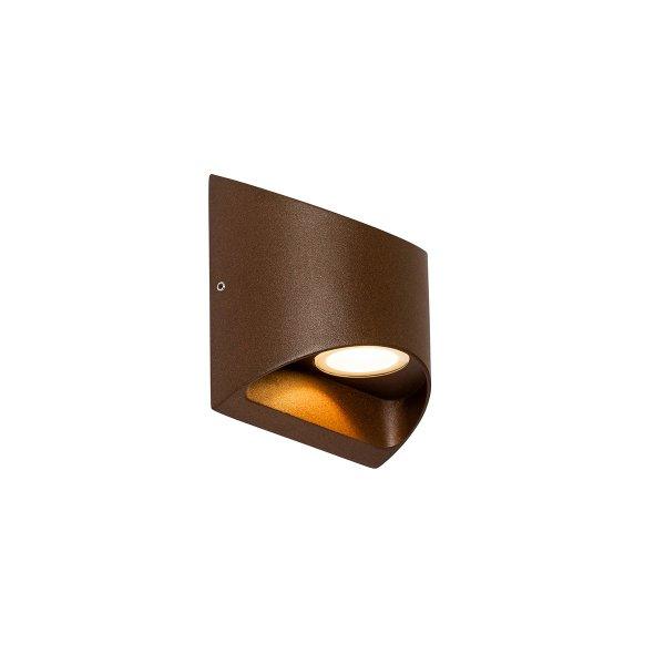Modern kültéri fali lámpa rozsdabarna LED-del 2-lámpás IP54 - Mal