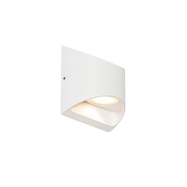 Modern kültéri fali lámpa fehér, beépített LED-del, 2-lámpás IP54 - Mal