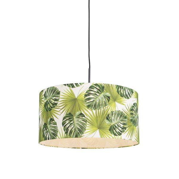 Botanikai lógólámpa fekete levél árnyékolóval 50 cm - Combi 1