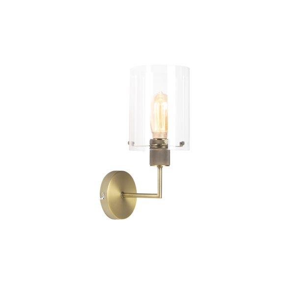 Modern fali lámpa bronz üveggel - Dome