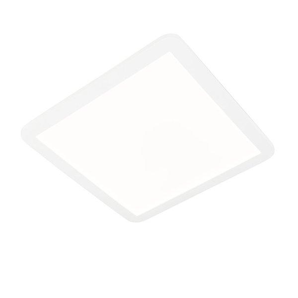 Mennyezeti lámpa fehér 40 cm négyzet alakú, beépített LED-del, 3 fokozatú
fényerőszabályzóval, IP44 - Steve