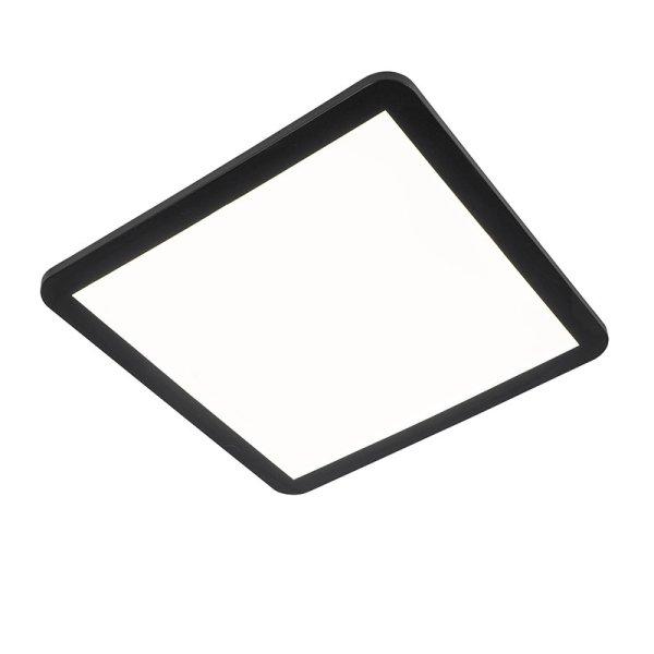 Mennyezeti lámpa fekete 40 cm LED-del, 3 fokozatú fényerőszabályzóval,
IP44 - Steve