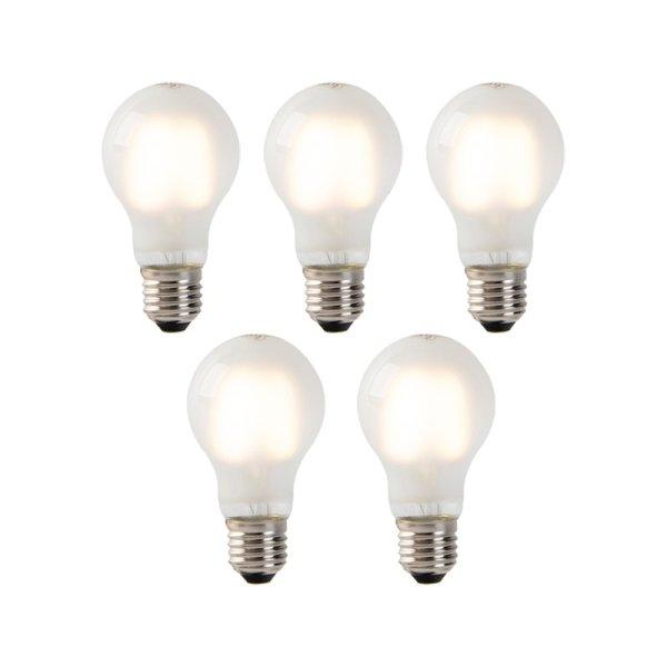 5 db-os készlet E27 LED izzó fagyasztott üveg A60 2W 180lm 2700K