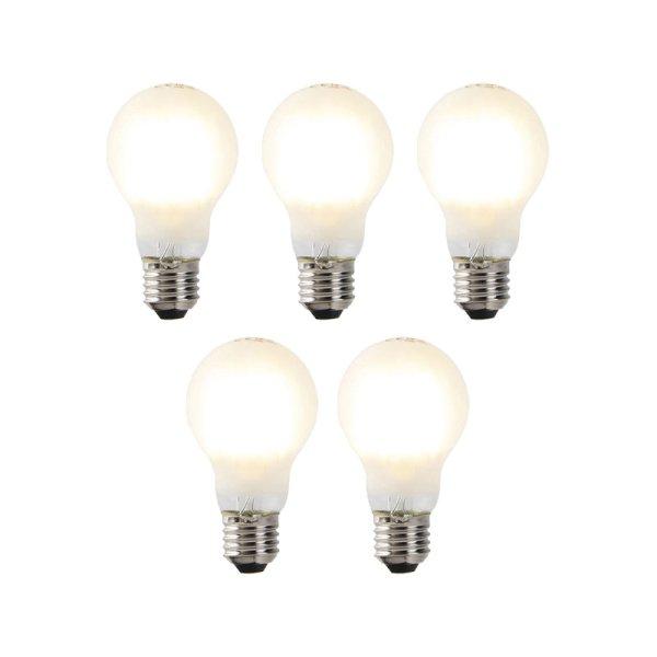5 db-os készlet E27 szabályozható LED izzó A60 matt 7W 806lm 2700K